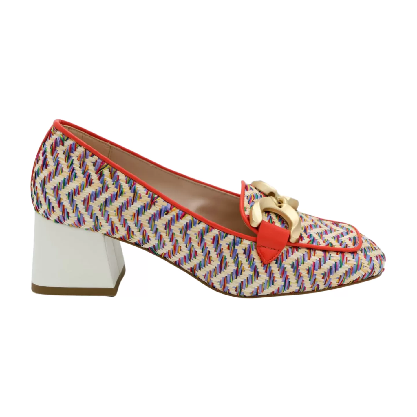 Marian Multi Print Heeled loafer