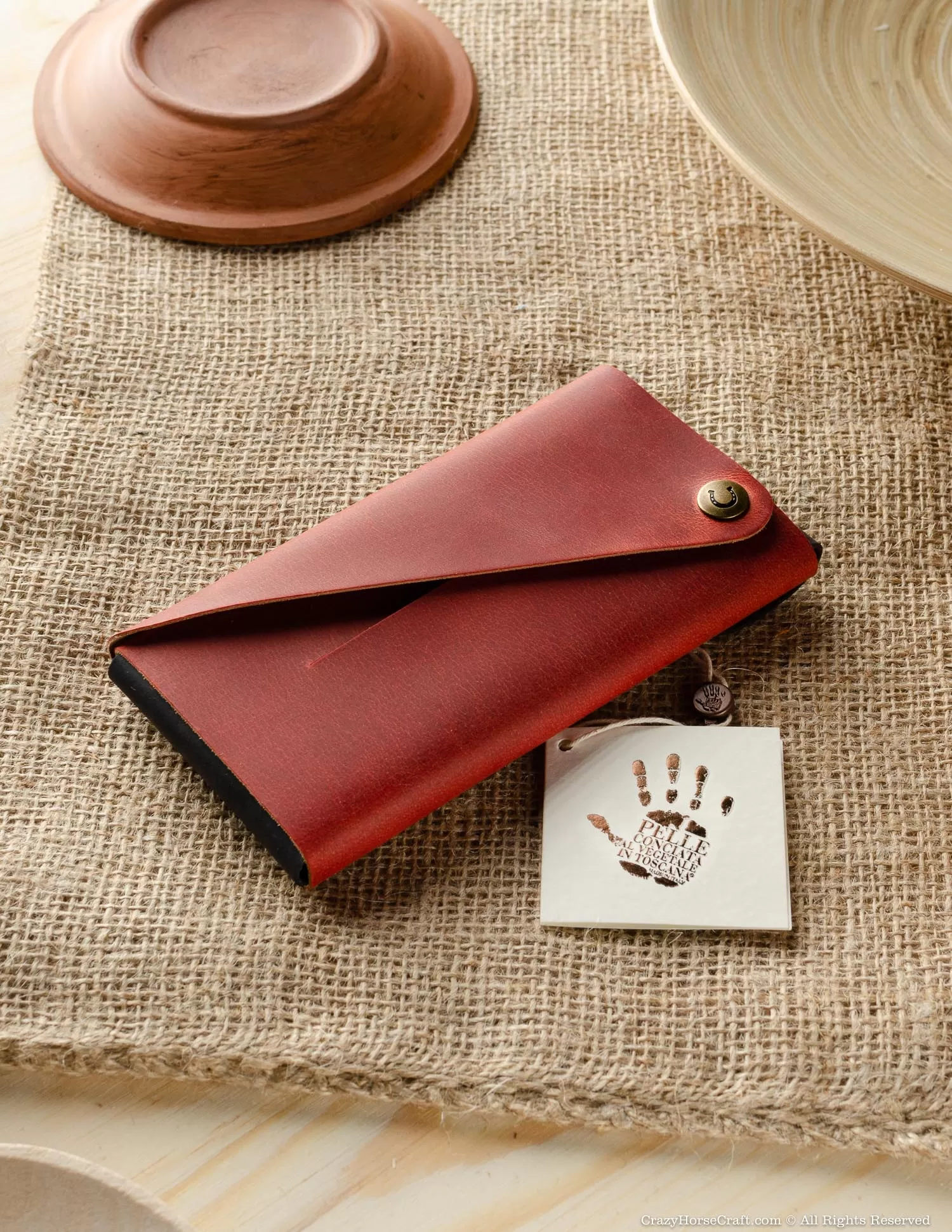 Minimalist Phone case / wallet | Fragola Red