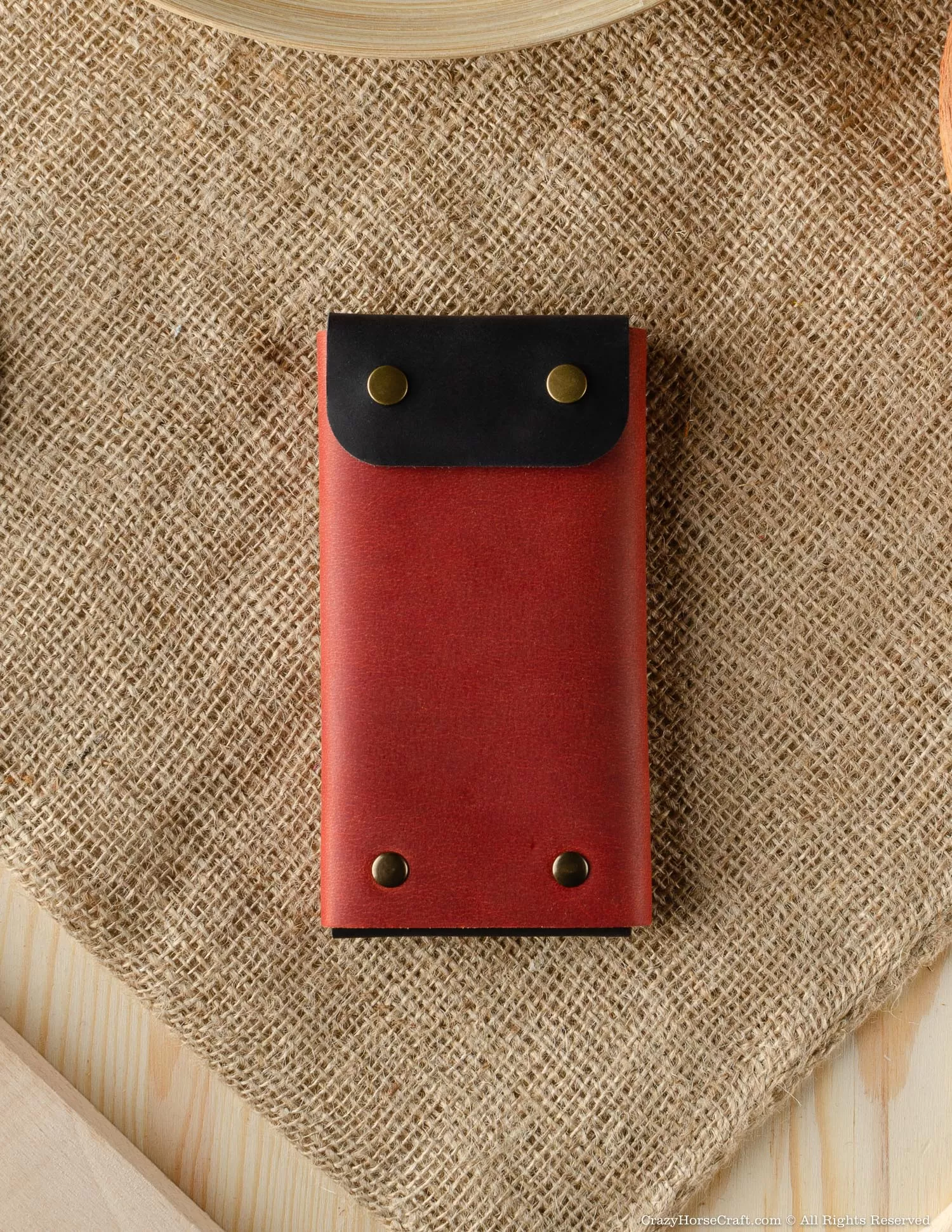 Minimalist Phone case / wallet | Fragola Red