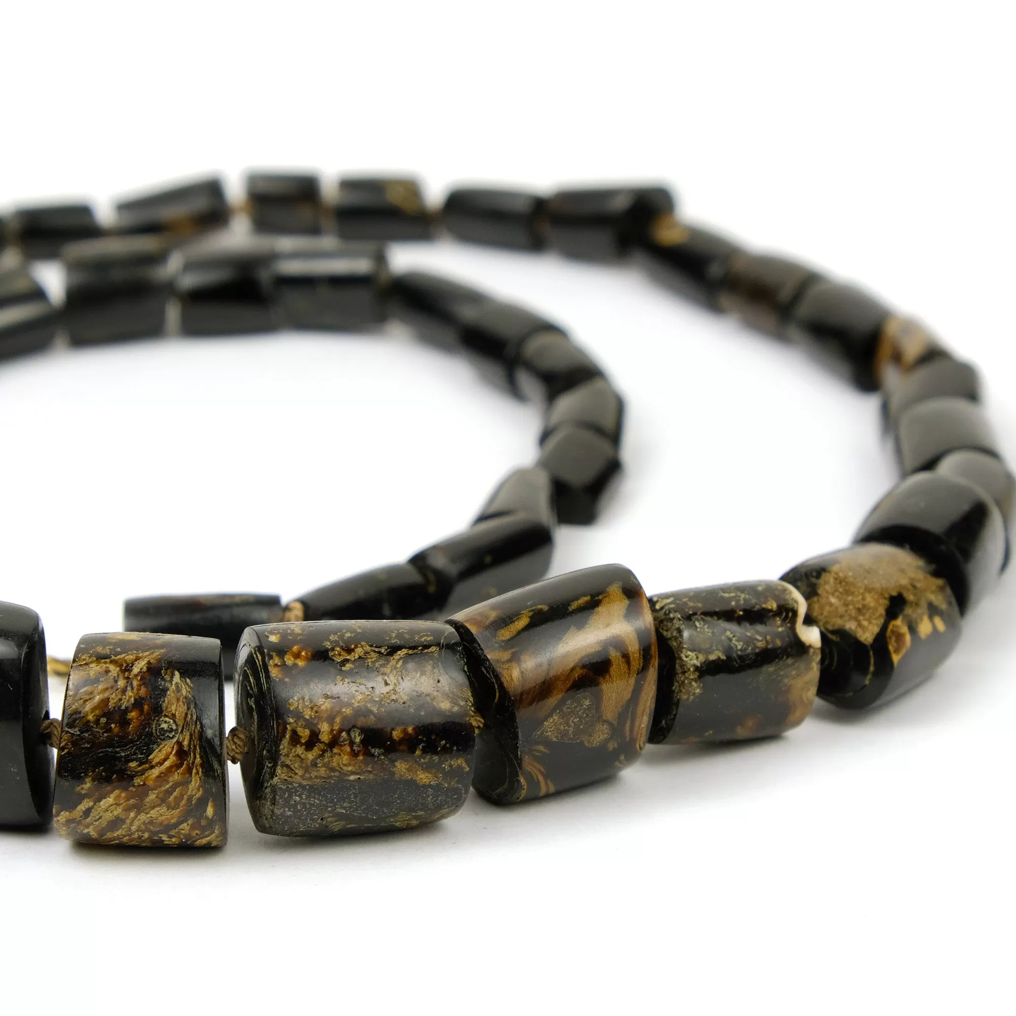 Natural Black Branch Coral Beads