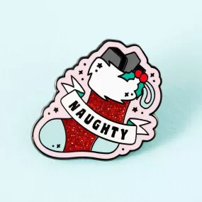  Naughty Stocking  Enamel Pin