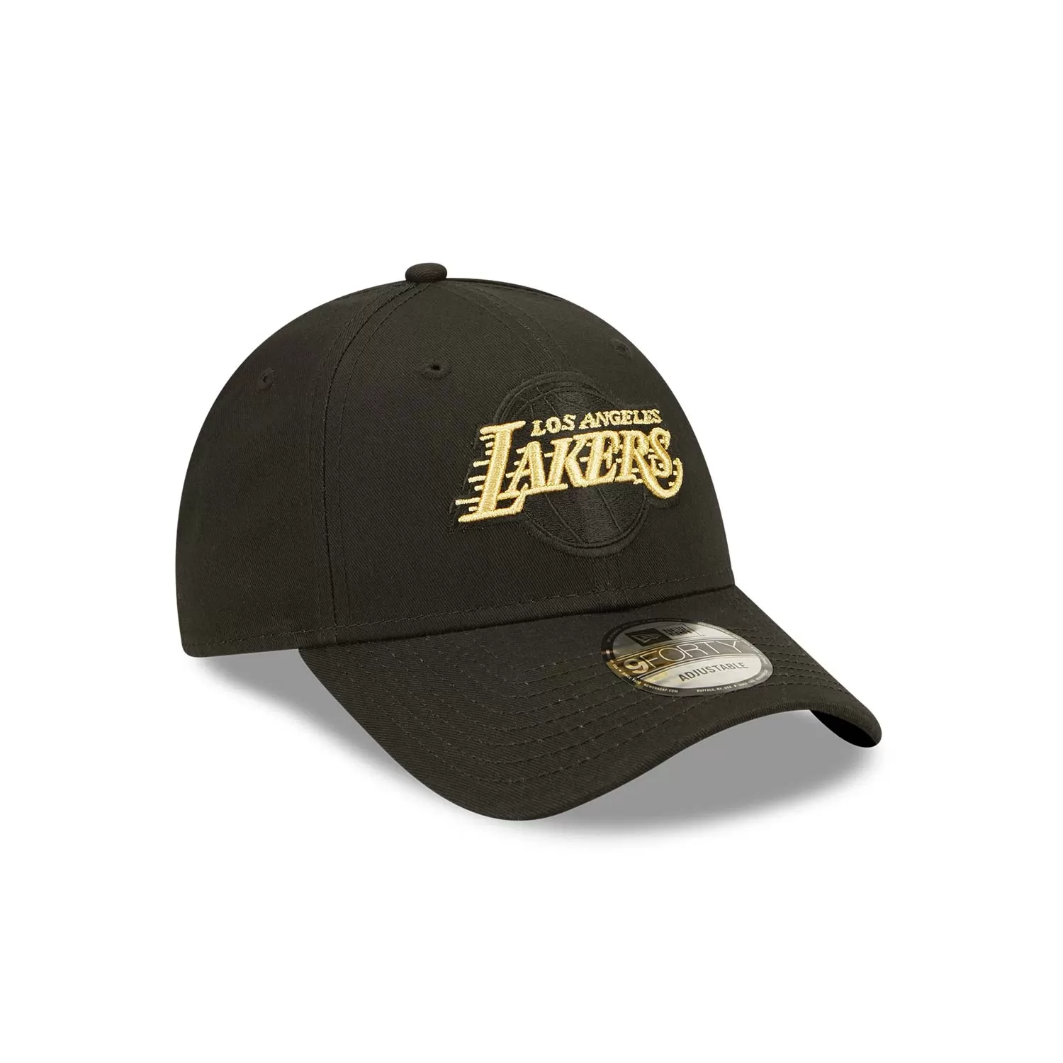 NEW ERA LA Lakers Metallic Black 9FORTY Adjustable Cap