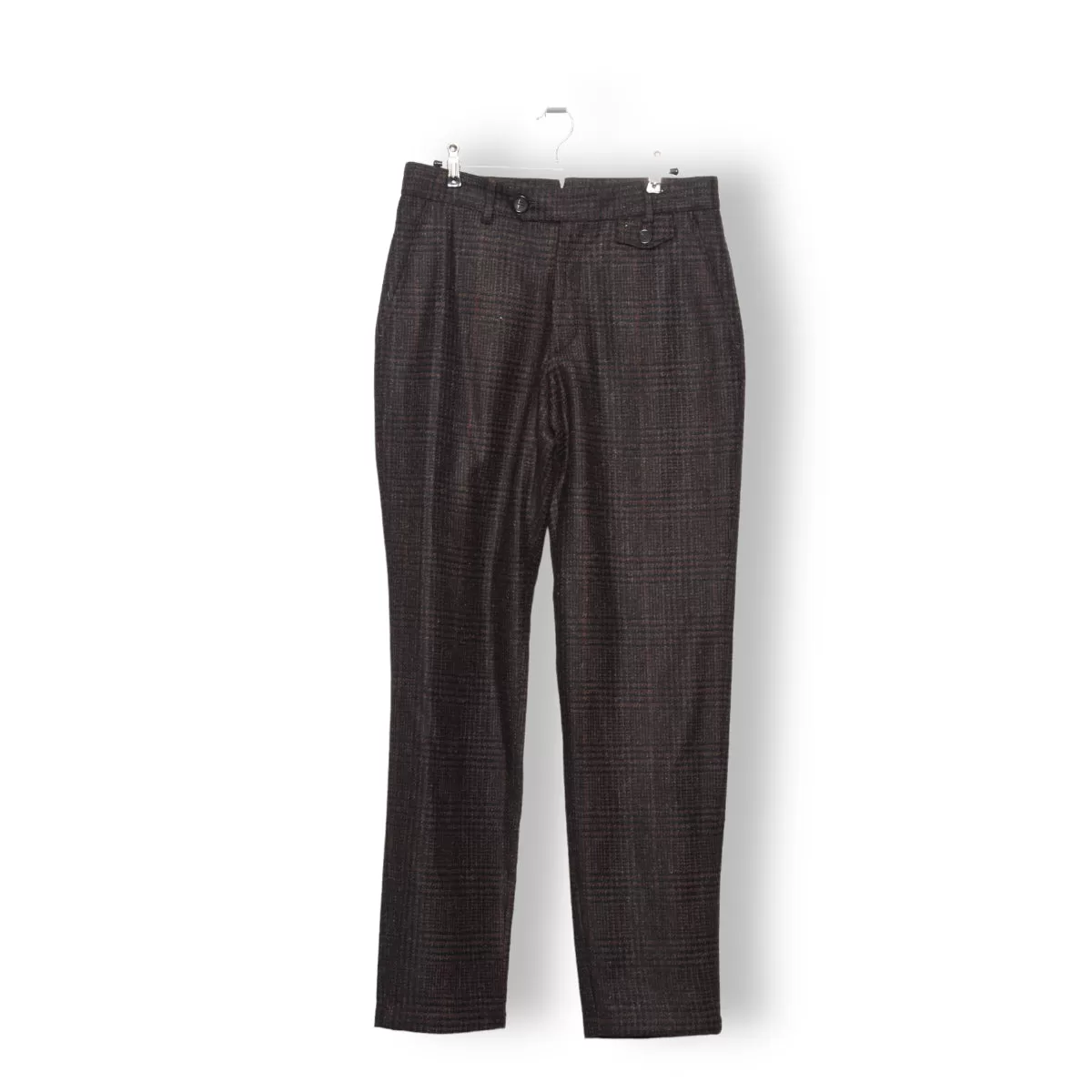 Oliver Spencer Fishtail Trousers Halifax brown/charcoal