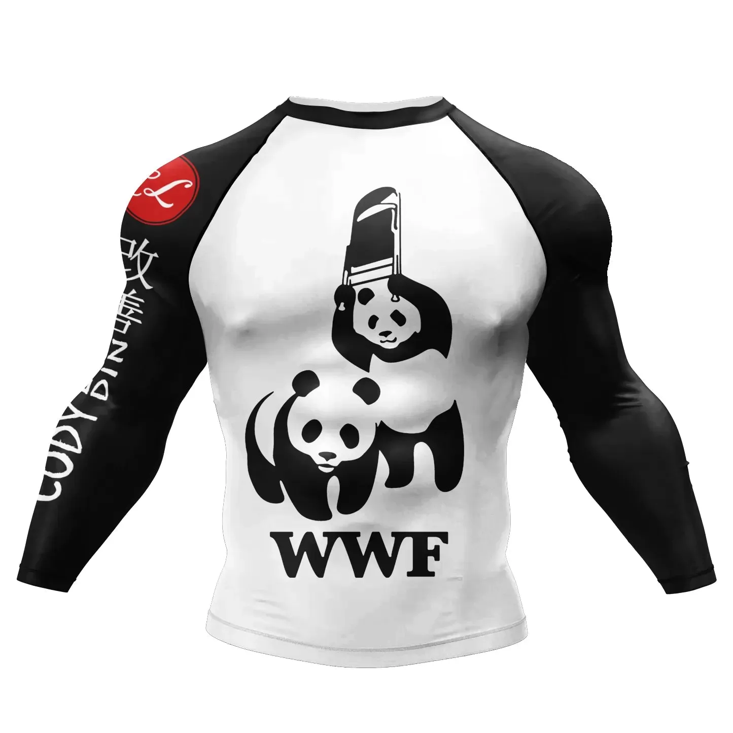 Panda 'Wildlife ' Elite Long Sleeve Compression Rashguard