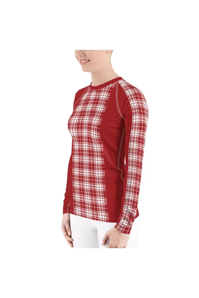 Plaid Close to the Vest Women's Rash Guard