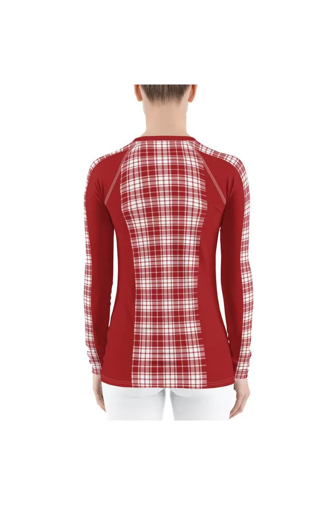 Plaid Close to the Vest Women's Rash Guard