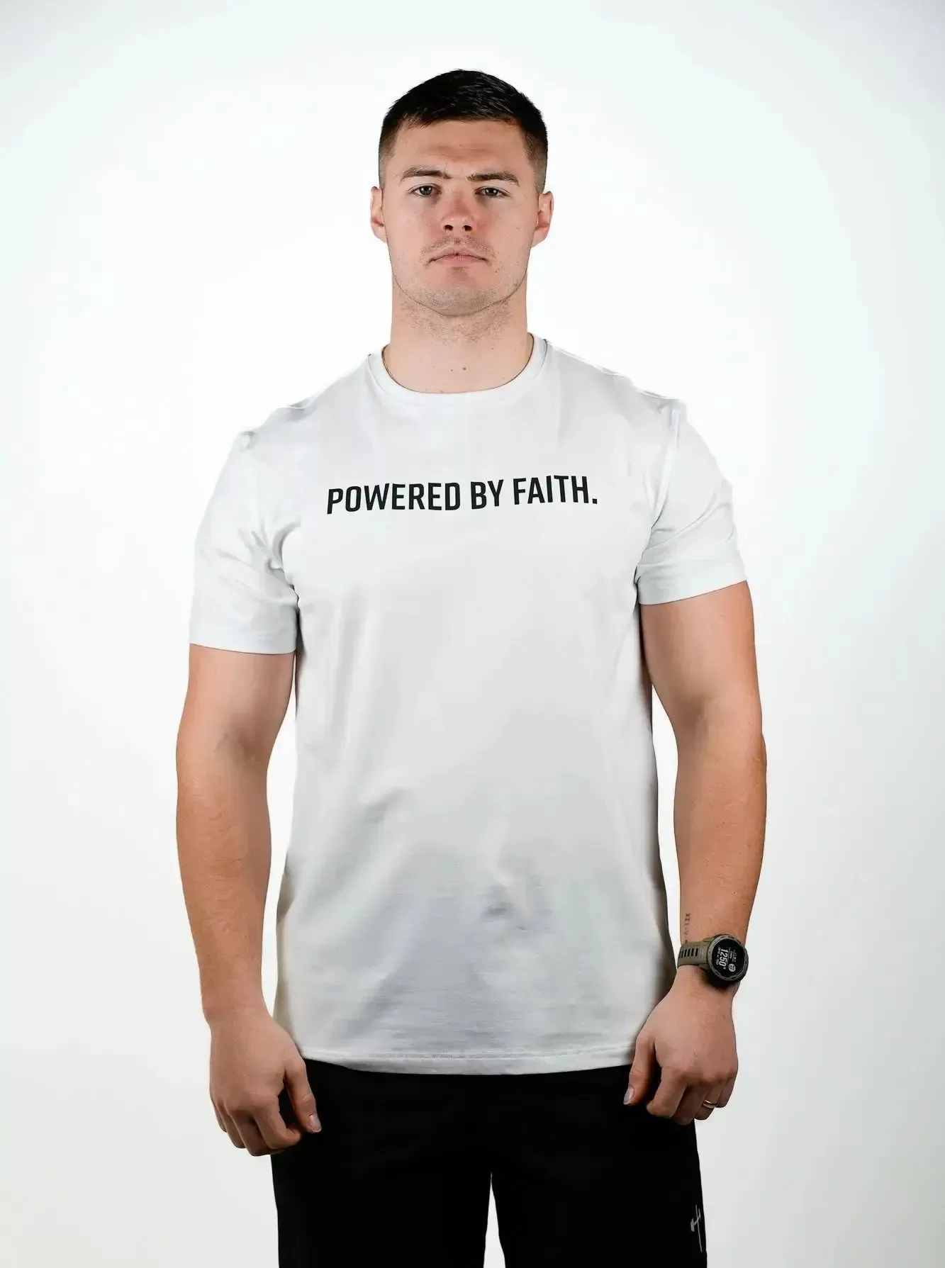 Powered By Faith Performance Tee