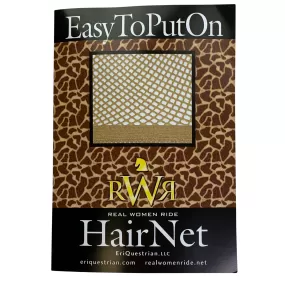 Real Women Ride No Knot Hair Net in Light Brown - One Size