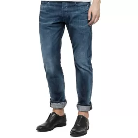 Replay Waitom Denim Zero Regular Fit Jeans - Medium Ice Blue Wash