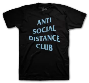 Retro 9 University Blue Shirt - Social Distance - Black