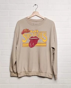 Rolling Stones Sun Devils Stoned Sand Thrifted Sweatshirt