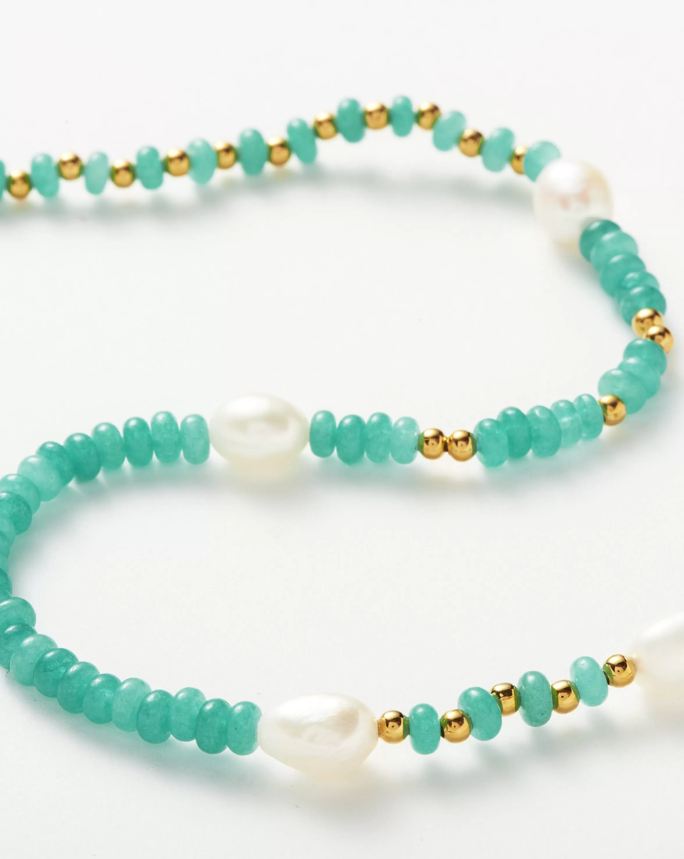 Satellite Pearl Beaded Short Necklace