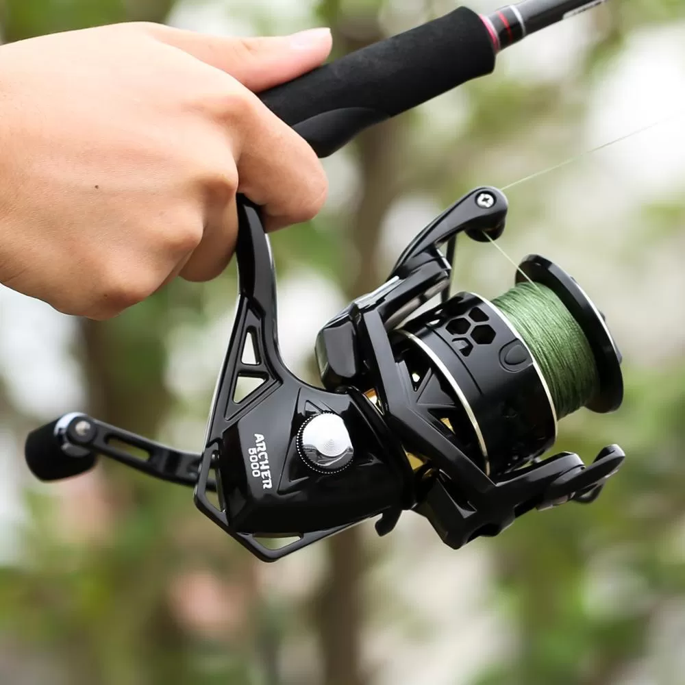 Seaknight Archer 5.2:1 4.9:1 Spinning Reel Max Drag 13Kg 8 1BB Carp Fishing Reel 2000-6000 Aluminium Spool Spinning wheel carret