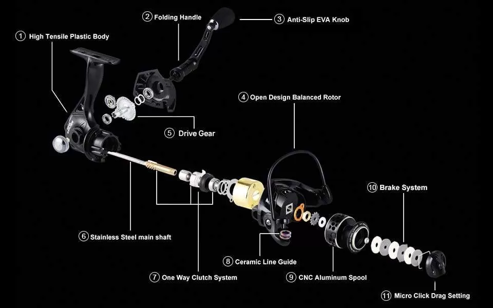 Seaknight Archer 5.2:1 4.9:1 Spinning Reel Max Drag 13Kg 8 1BB Carp Fishing Reel 2000-6000 Aluminium Spool Spinning wheel carret