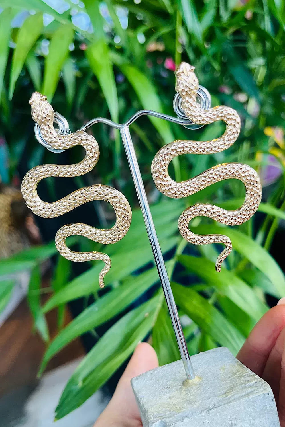 SLITHERIN' EARRINGS