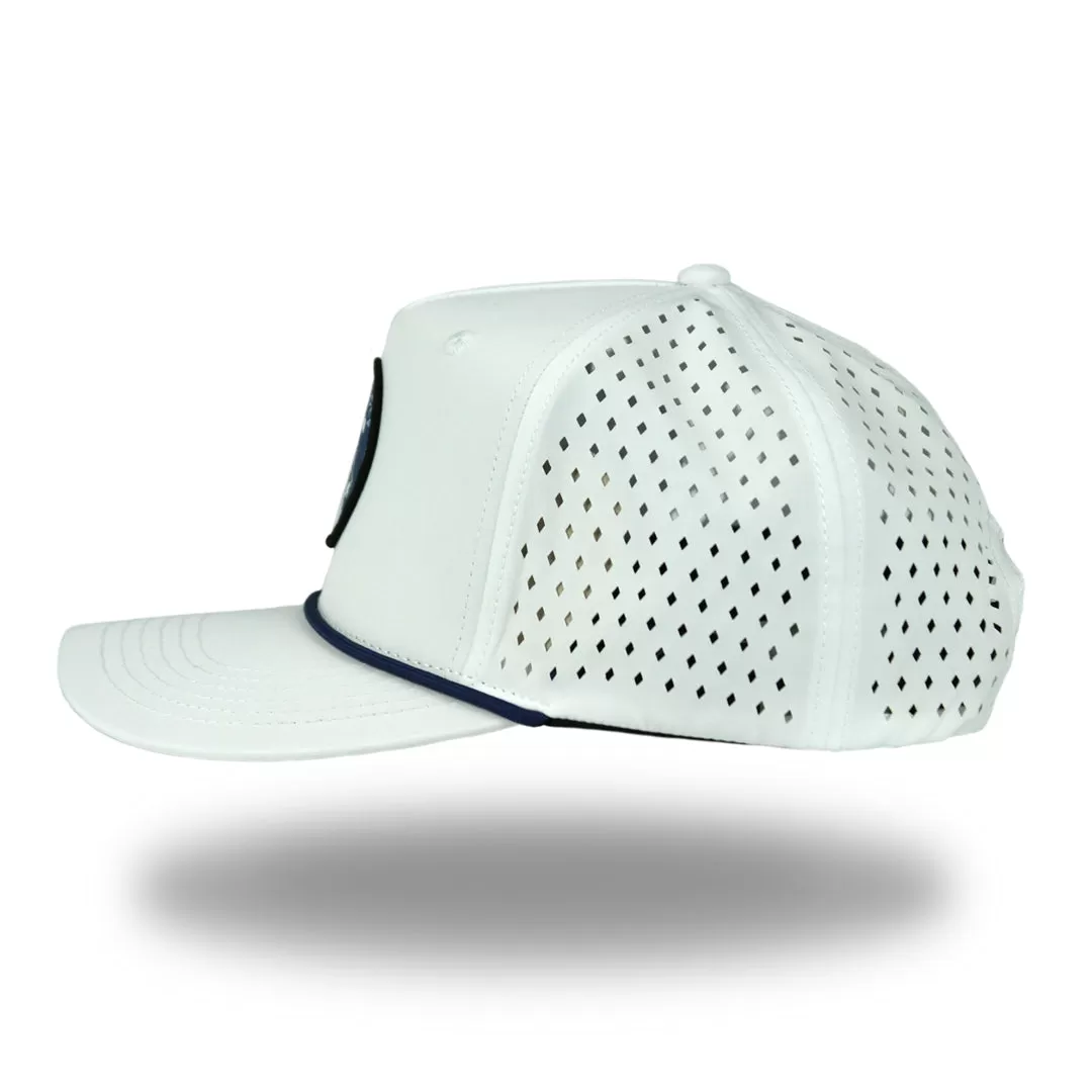 Snow Cap Fade - OGA 5 Panel Snapback - Snow Cap White