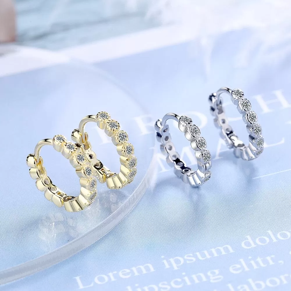 Sparkling Hoop Earrings