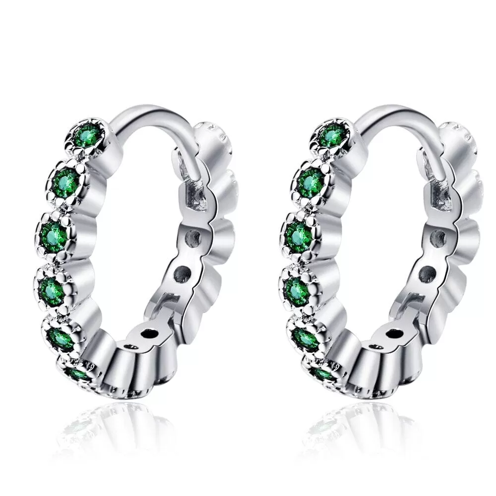 Sparkling Hoop Earrings