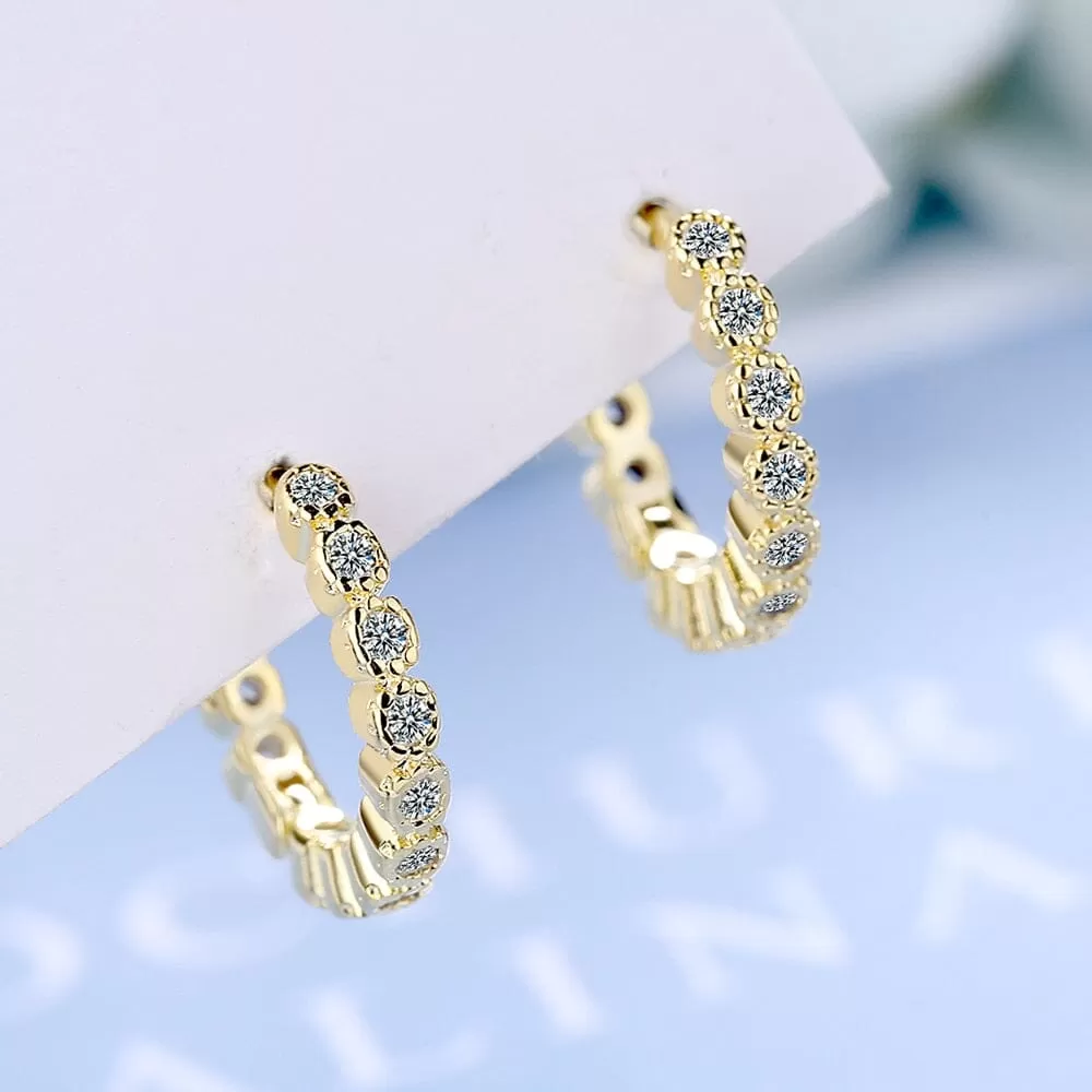 Sparkling Hoop Earrings