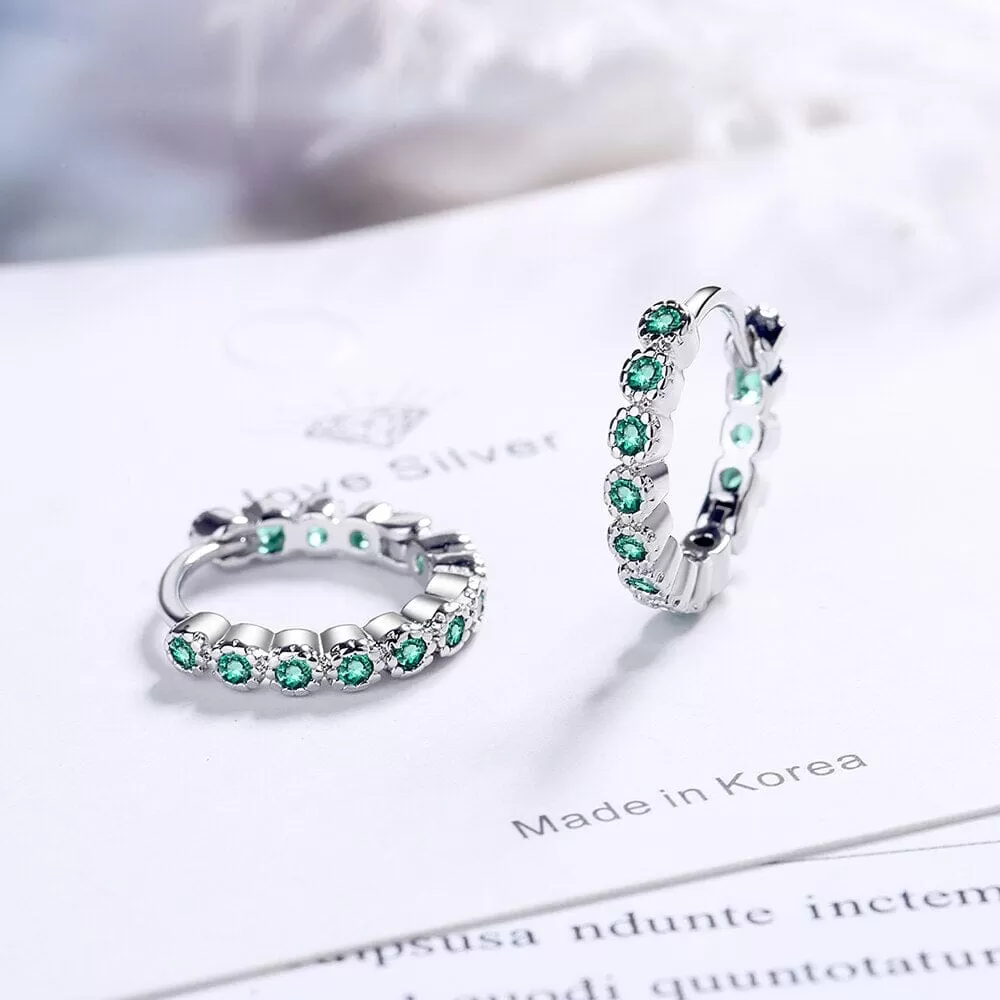 Sparkling Hoop Earrings