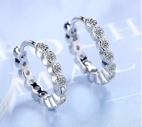 Sparkling Hoop Earrings