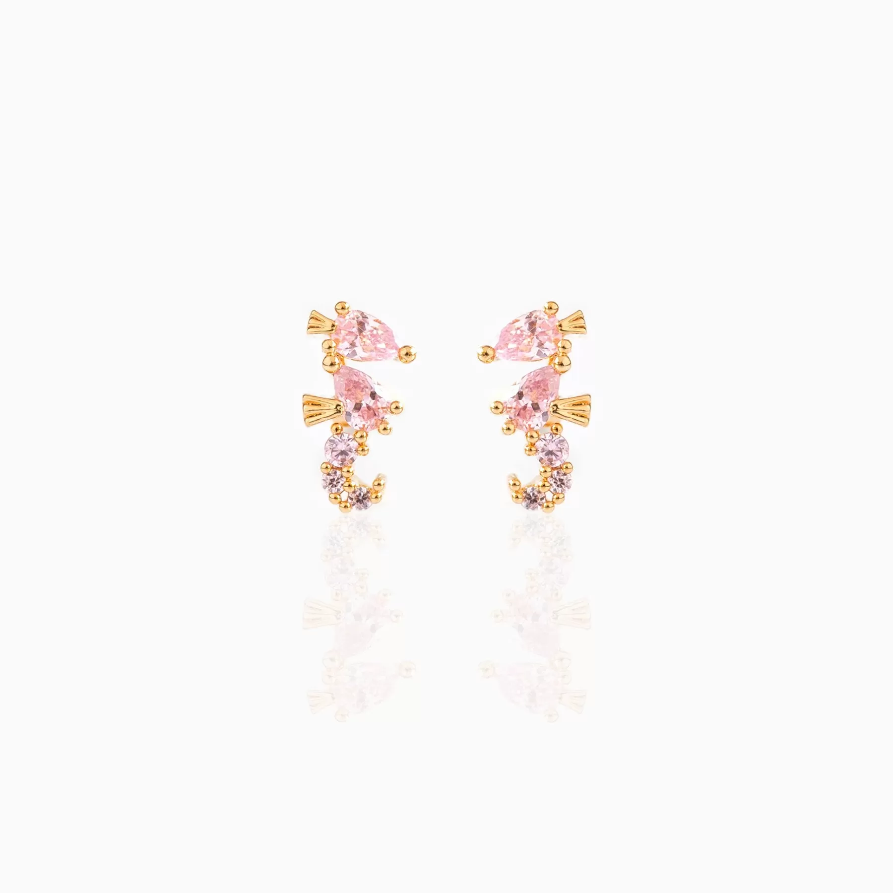 Sparkling Seahorse Studs