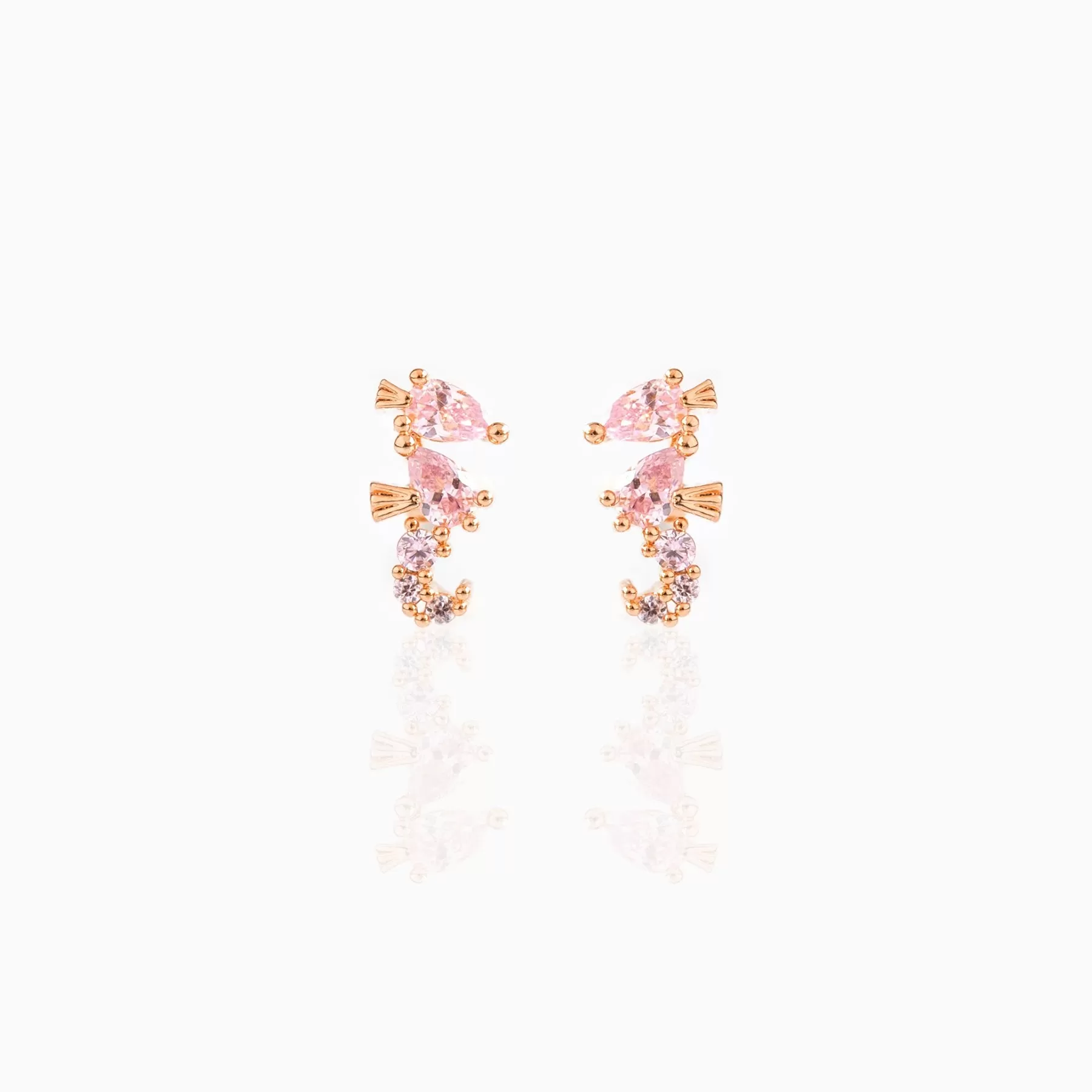 Sparkling Seahorse Studs