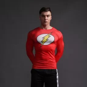 The Flash "Old School" Long Sleeve Compression Rashguard