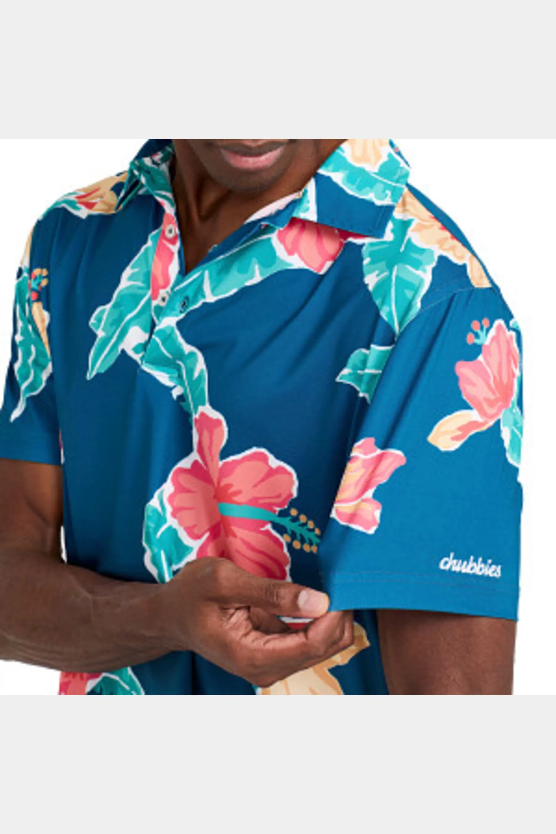 The Floral Reef Performance Polo