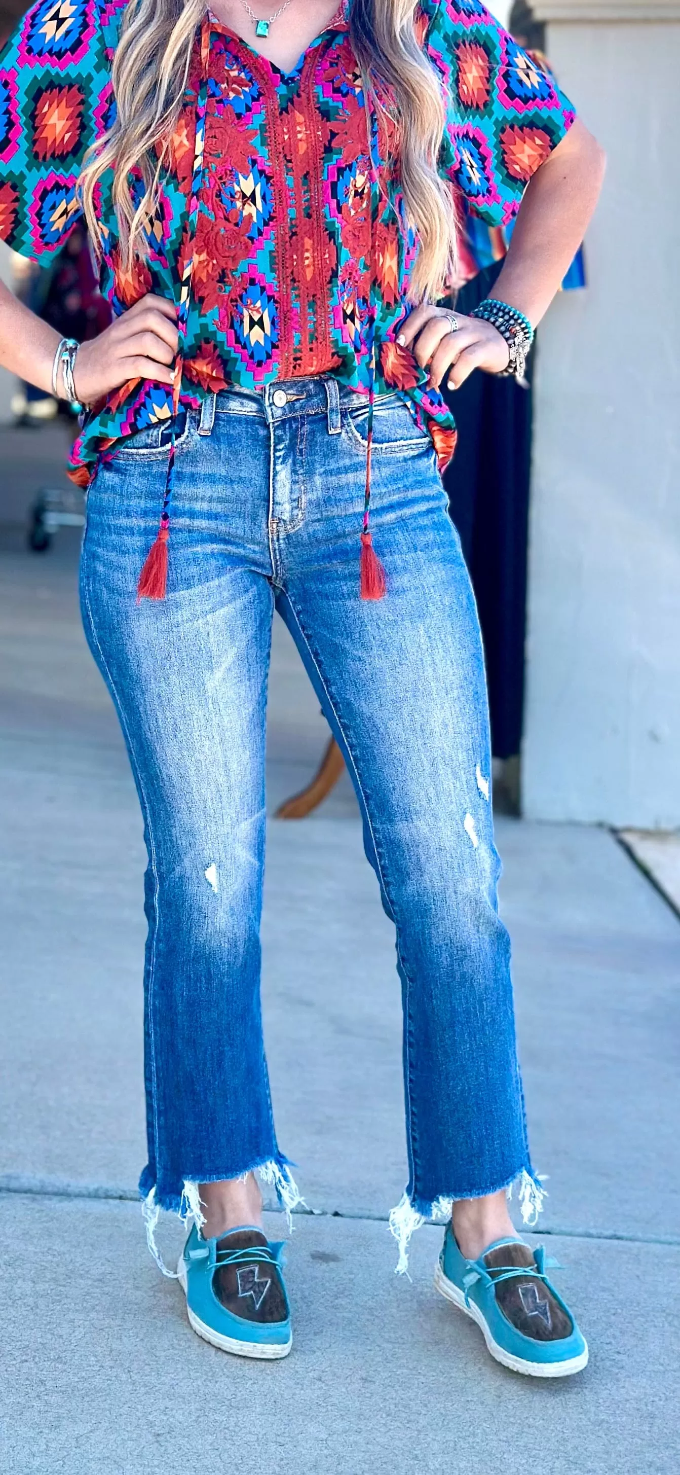 The Vervet Ankle Crop Bootcut Denim