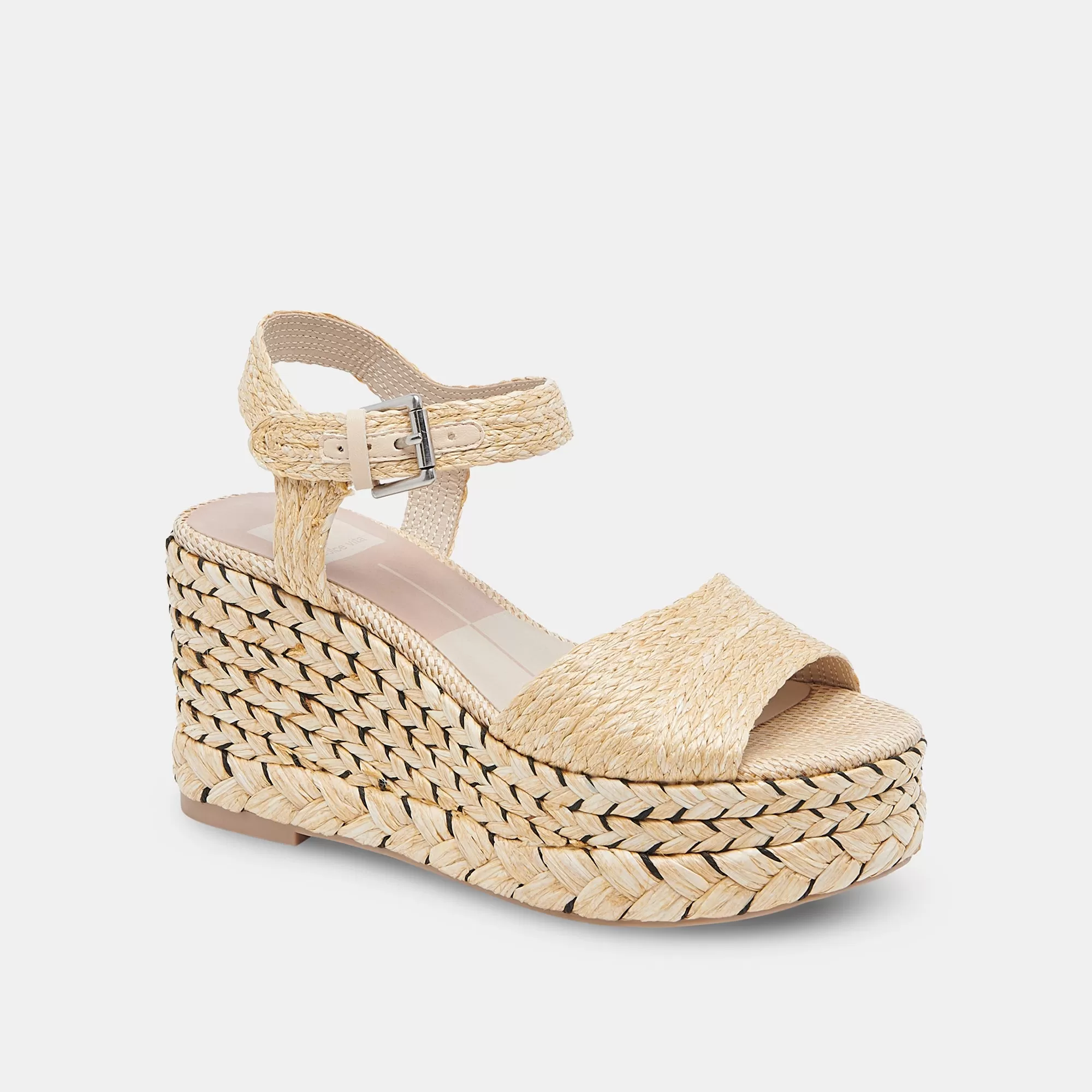 TIAGO WEDGES LT NATURAL RAFFIA - re:vita