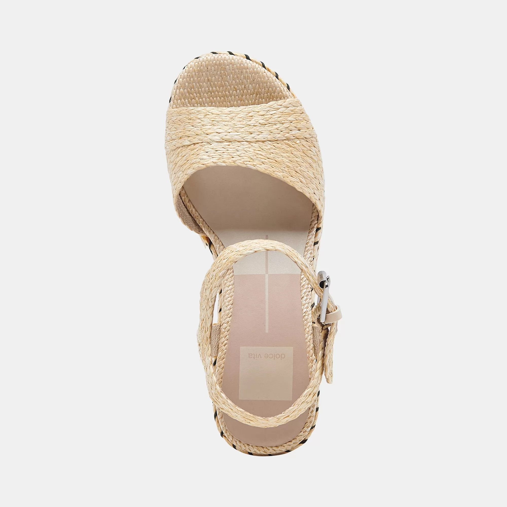 TIAGO WEDGES LT NATURAL RAFFIA - re:vita