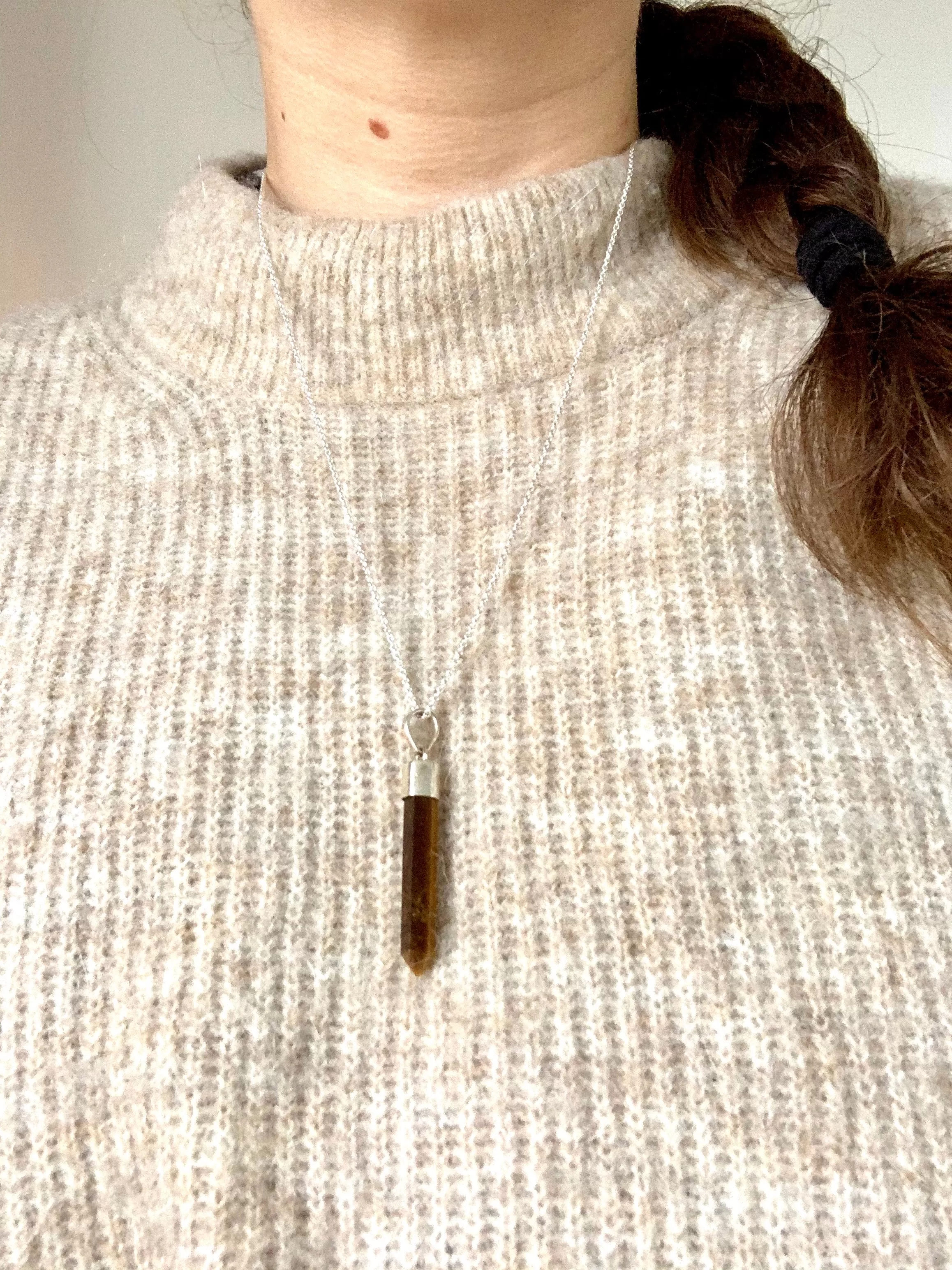 Tiger’s Eye Akoni Point Pendant