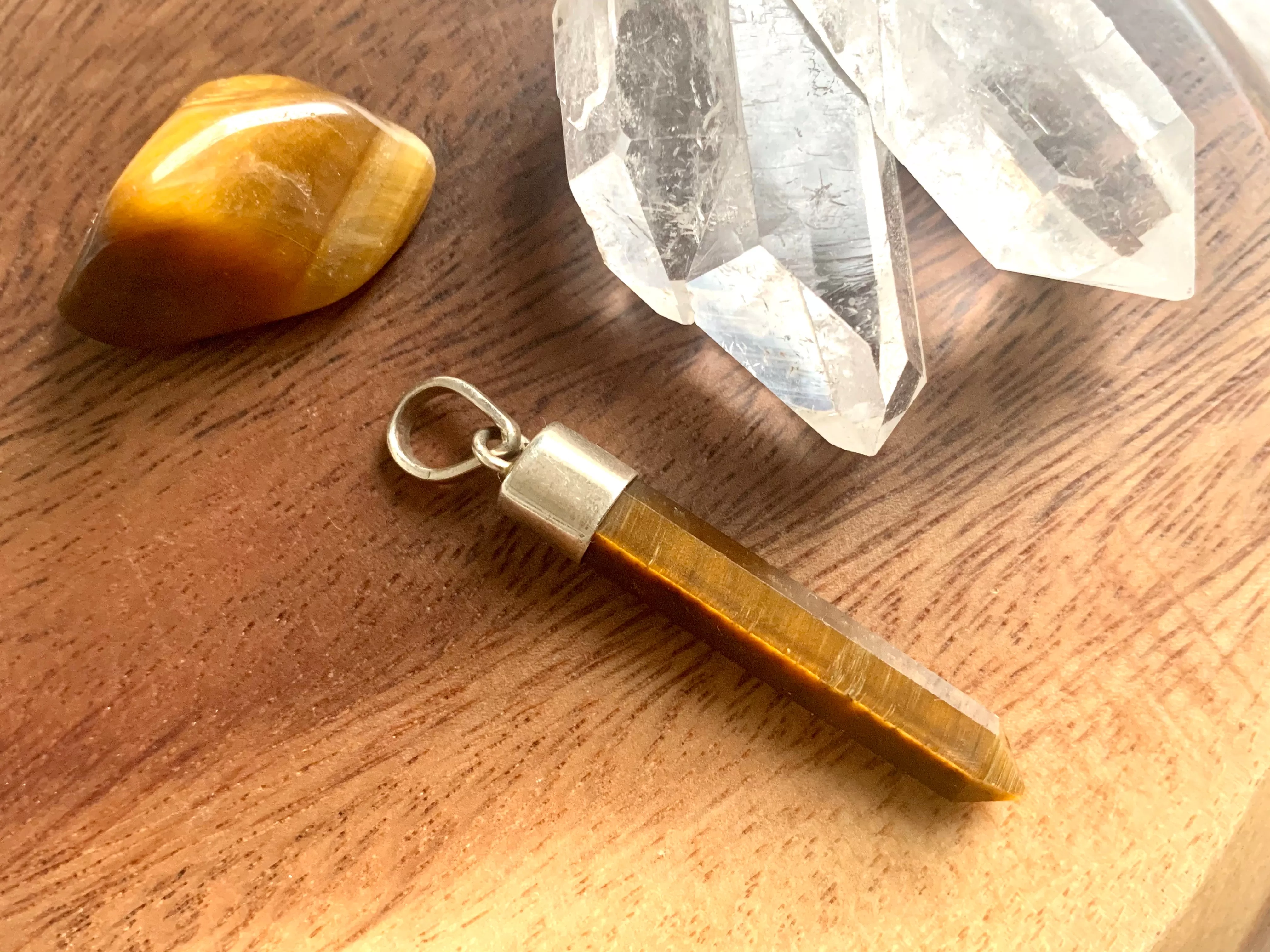 Tiger’s Eye Akoni Point Pendant