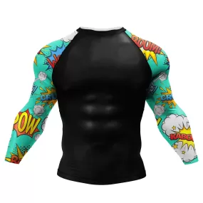 Tribal 'Comic' Elite Long Sleeve Compression Rashguard