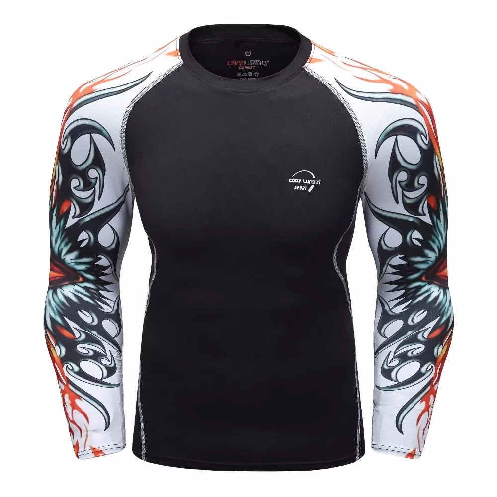 Tribal Compression 'All Seeing Eye' Elite Long Sleeve Rashguard