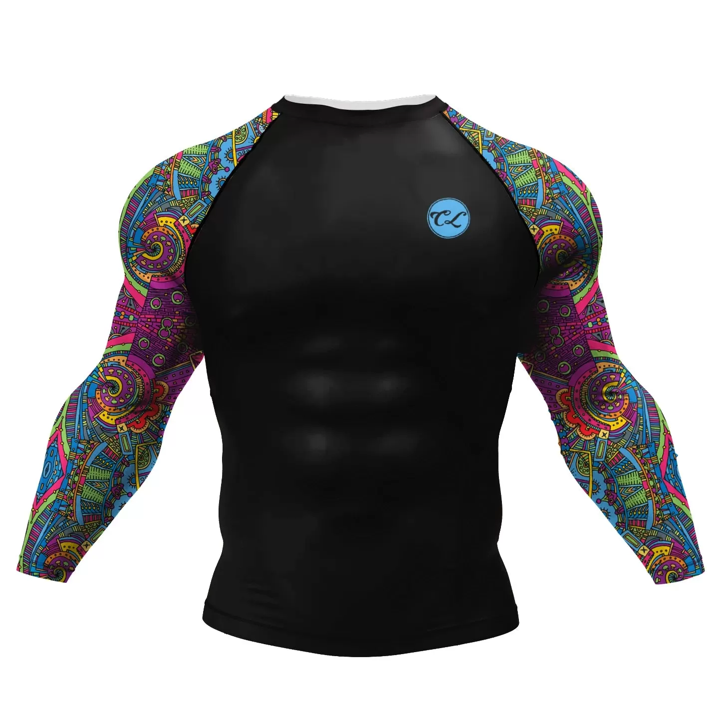 Tribal 'Mandala' Elite Long Sleeve Compression Rashguard