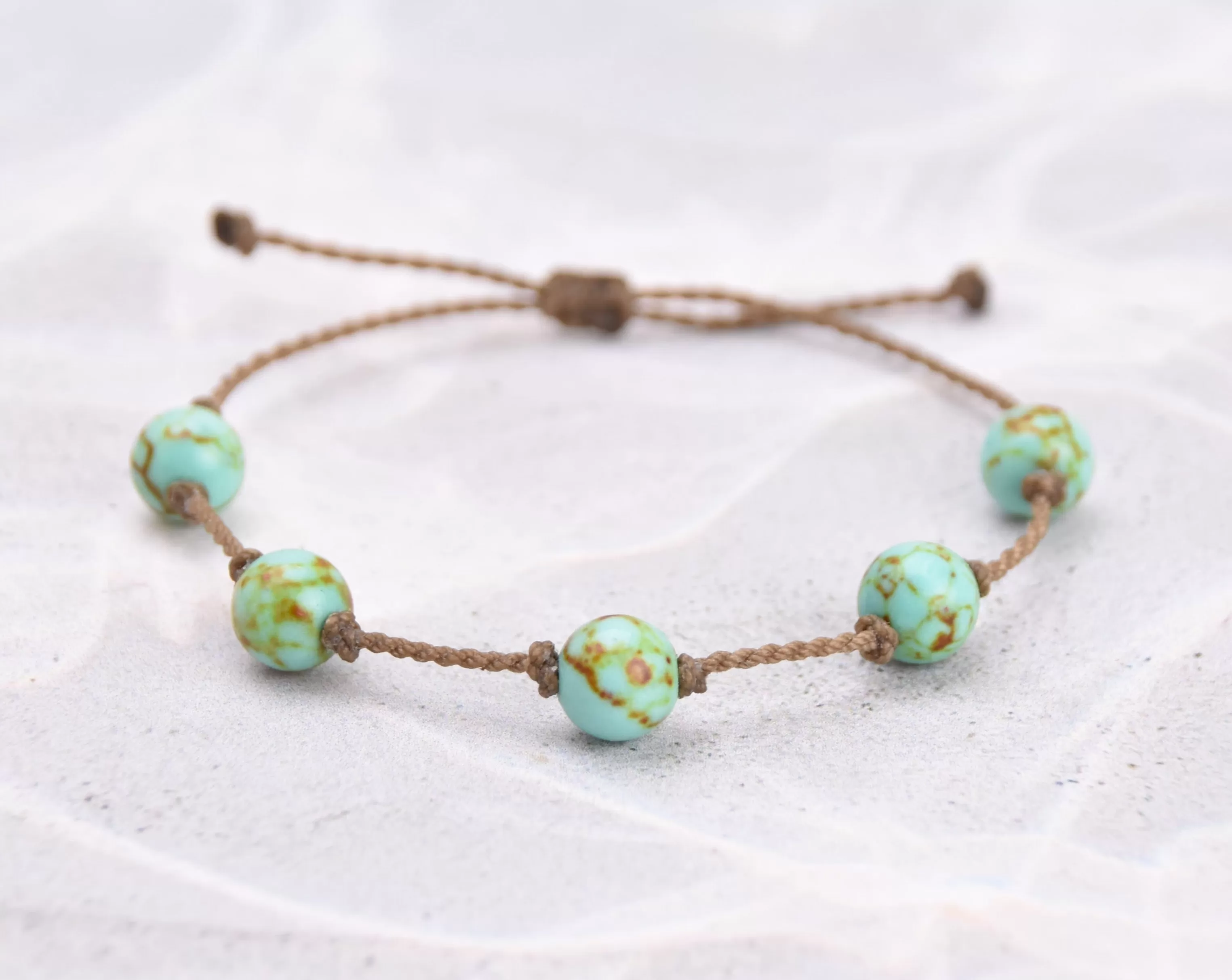 Turquoise Jasper & Lemon Chrysoprase Bracelets