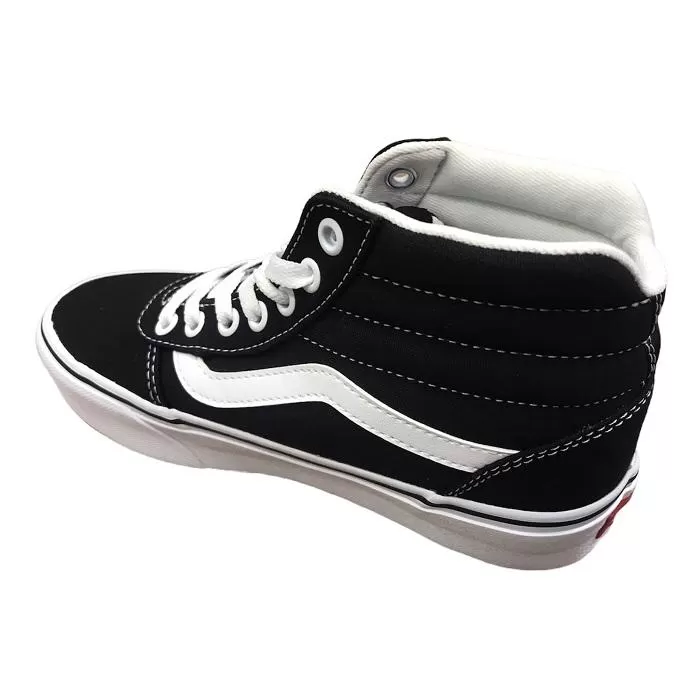 Vans women's sneakers shoe with Ward Hi wedge in canvas VN0A4BUC1WX1 black white