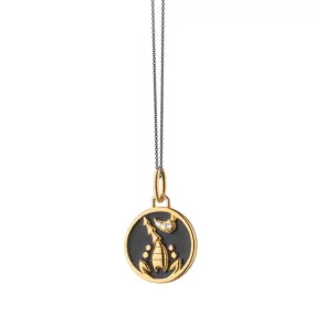 Vermeil Scorpio Horoscope Charm Necklace