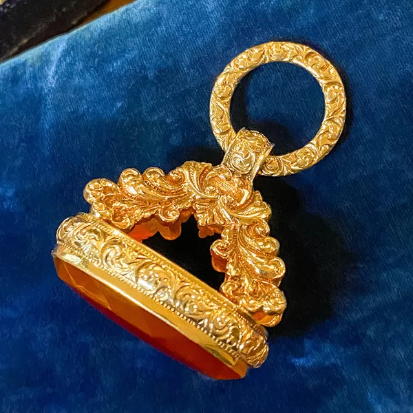 Victorian Carnelian Fob