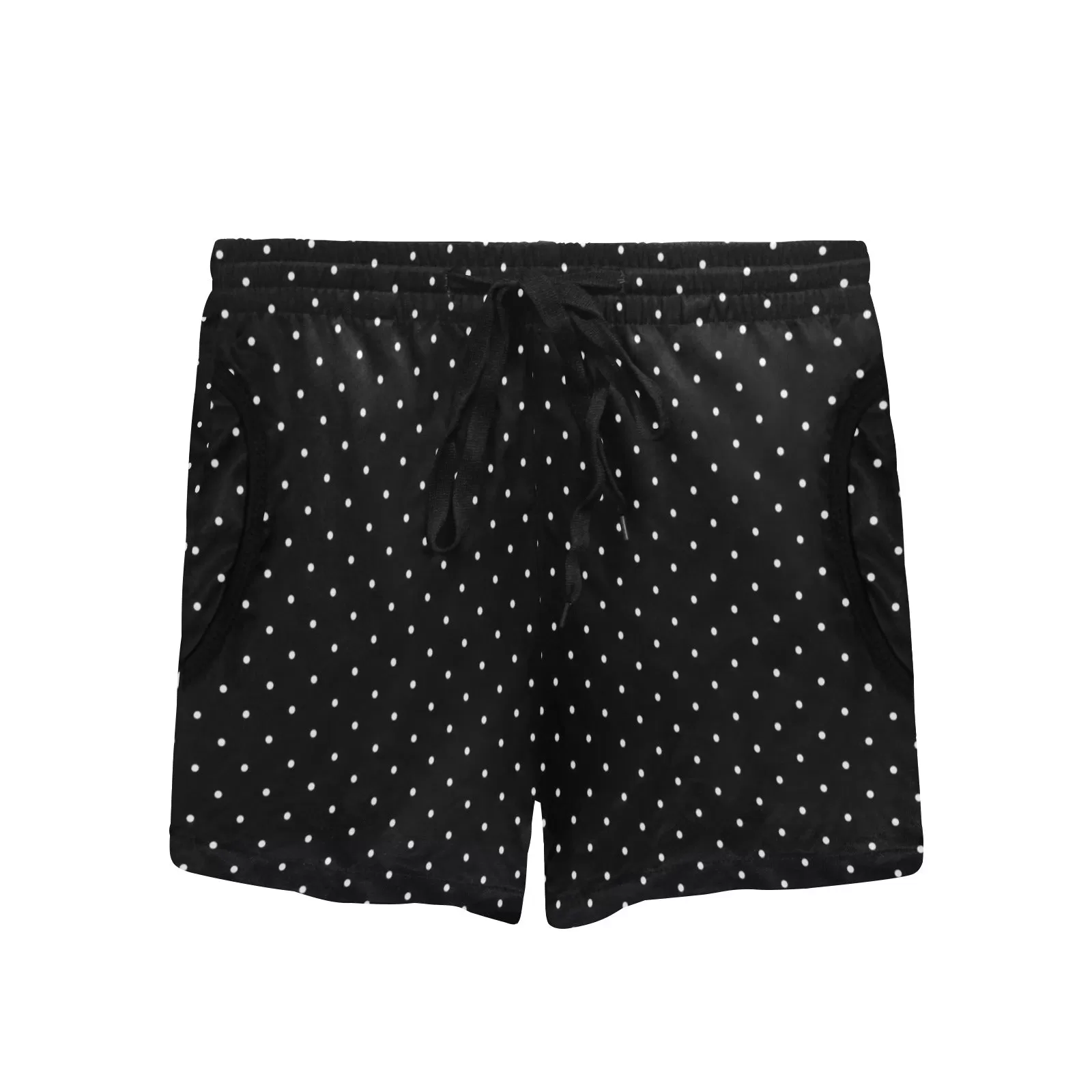 wb polka dot Women's Mid-Length Board Shorts (Model L55)